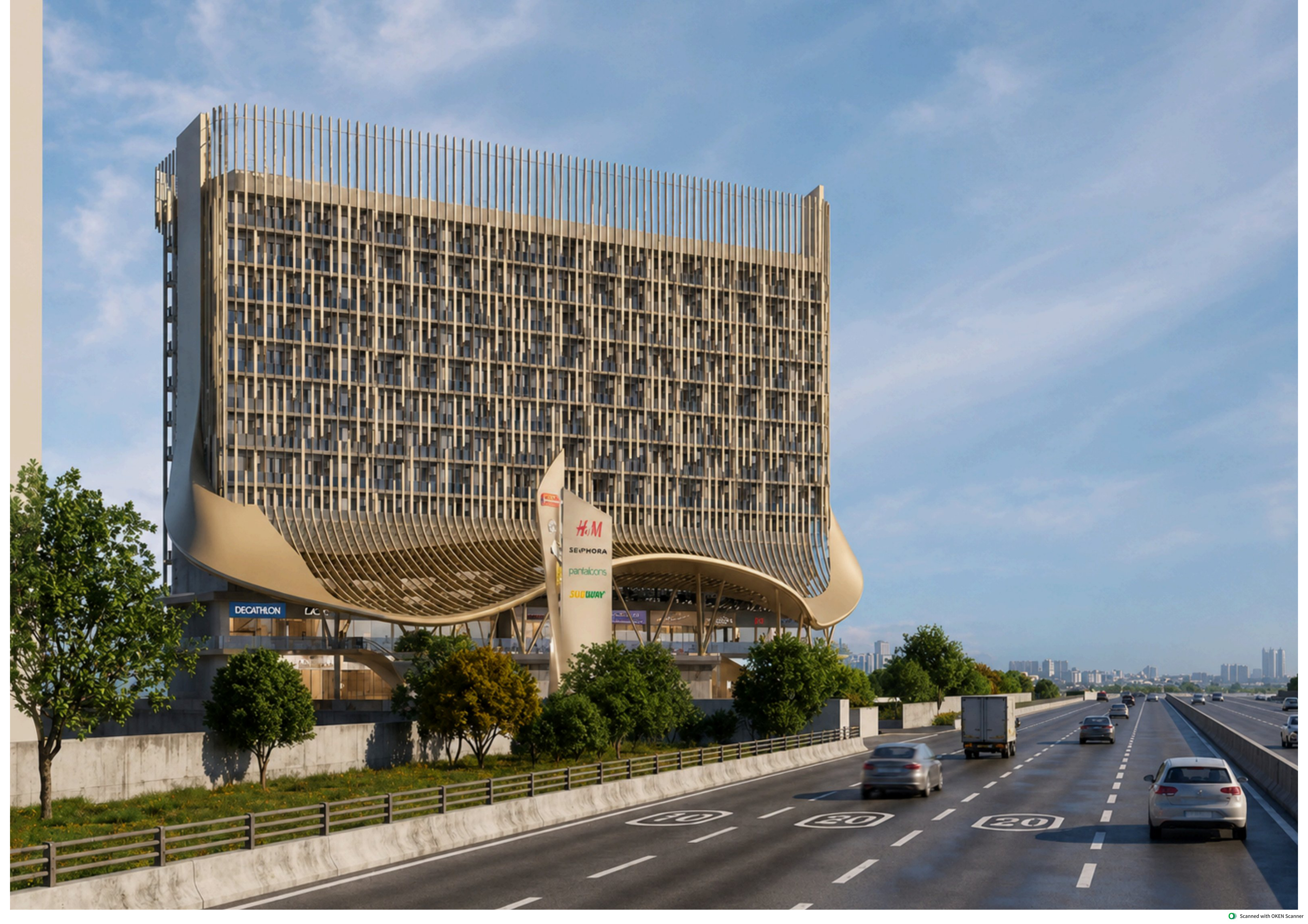 Fully furnished luxury studio apartment design at Karyan Nine